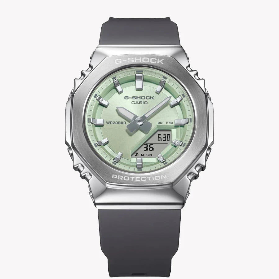 Casio Women's Silver & Green Bio-Sourced Plastic Watch | Gm-S2110-3aer by i-watch
