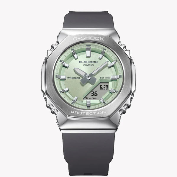 Casio Women's Silver & Green Bio-Sourced Plastic Watch | Gm-S2110-3aer by i-watch