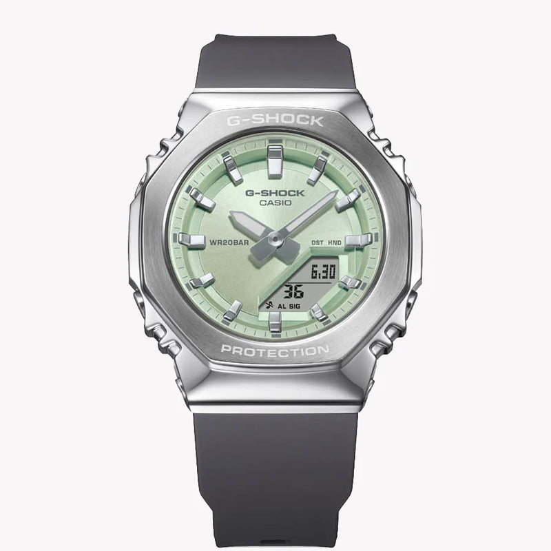 Casio Women's Silver & Green Bio-Sourced Plastic Watch | Gm-S2110-3aer by i-watch