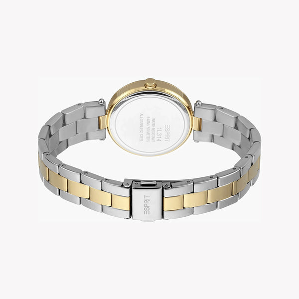 Esprit Women's Silver & Gold Stainless Steel Watch, Silver Dial | Es1l119m0045 by i-watch