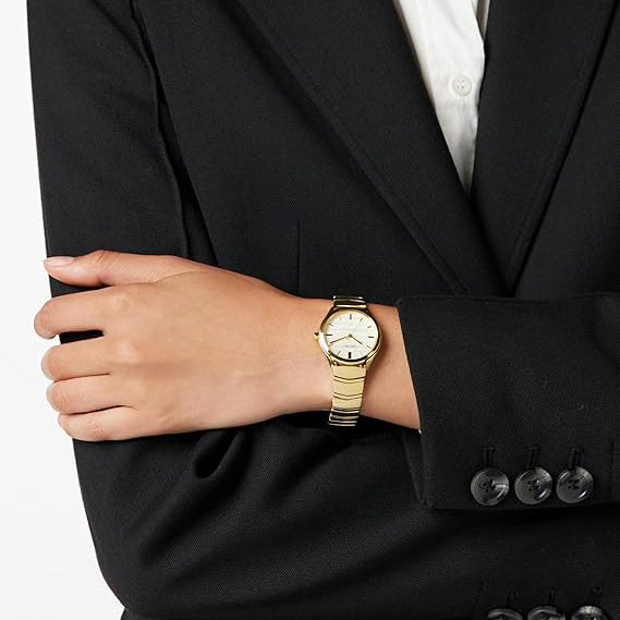 Seiko Women's Gold Watch, Beige Dial | Sur552p1 by i-watch