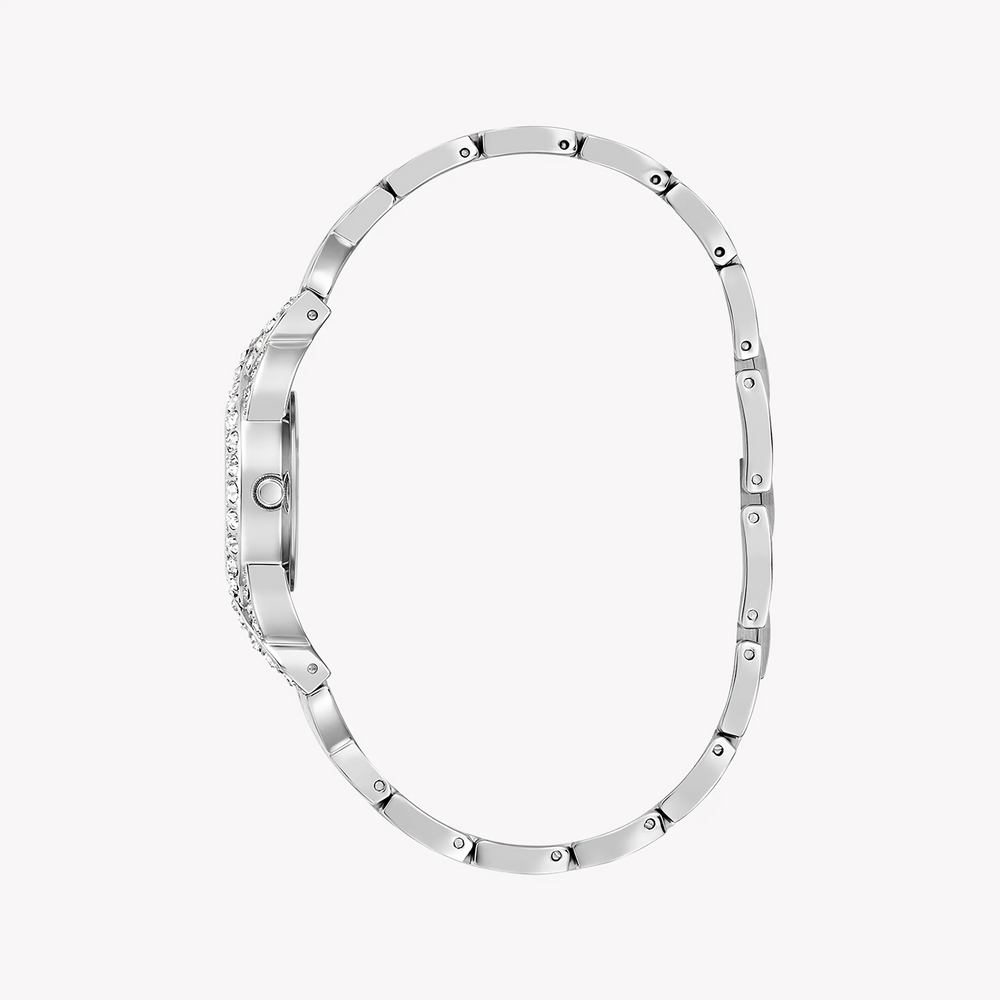 Guess Women's Silver Recycled Steel Watch, Silver Dial | Gw0682l1 by i-watch