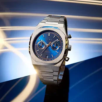D1 MILANO Men's Silver Stainless Steel, Dark Blue Dial | D1-CHBJ09 by i-watch