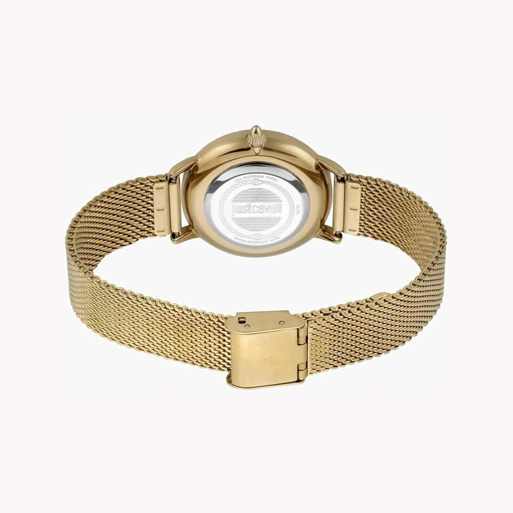 Just Cavalli Women's Gold Stainless Steel Watch, White Dial | Jc1l116m0075 by i-watch