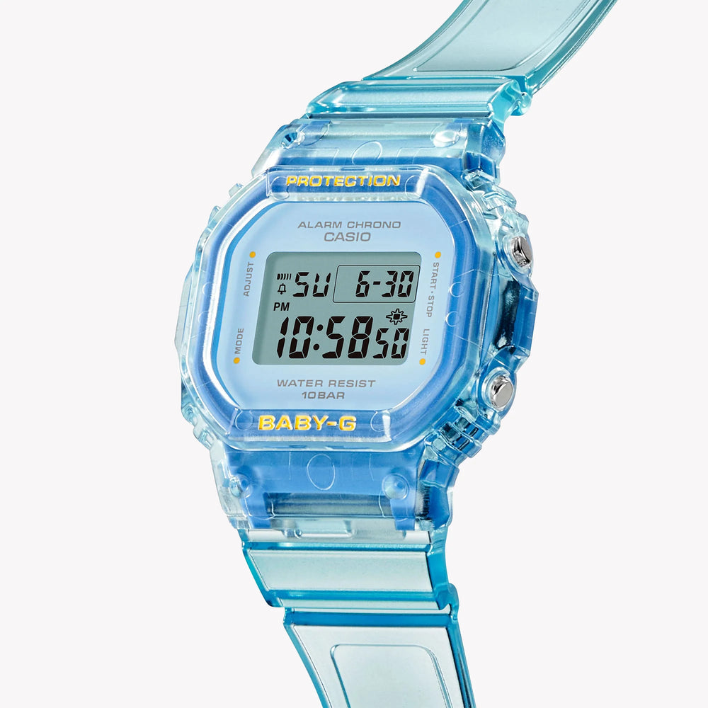 Casio Women's Resin Watch, Blue And Pink | Bgd-565sj-2er by i-watch