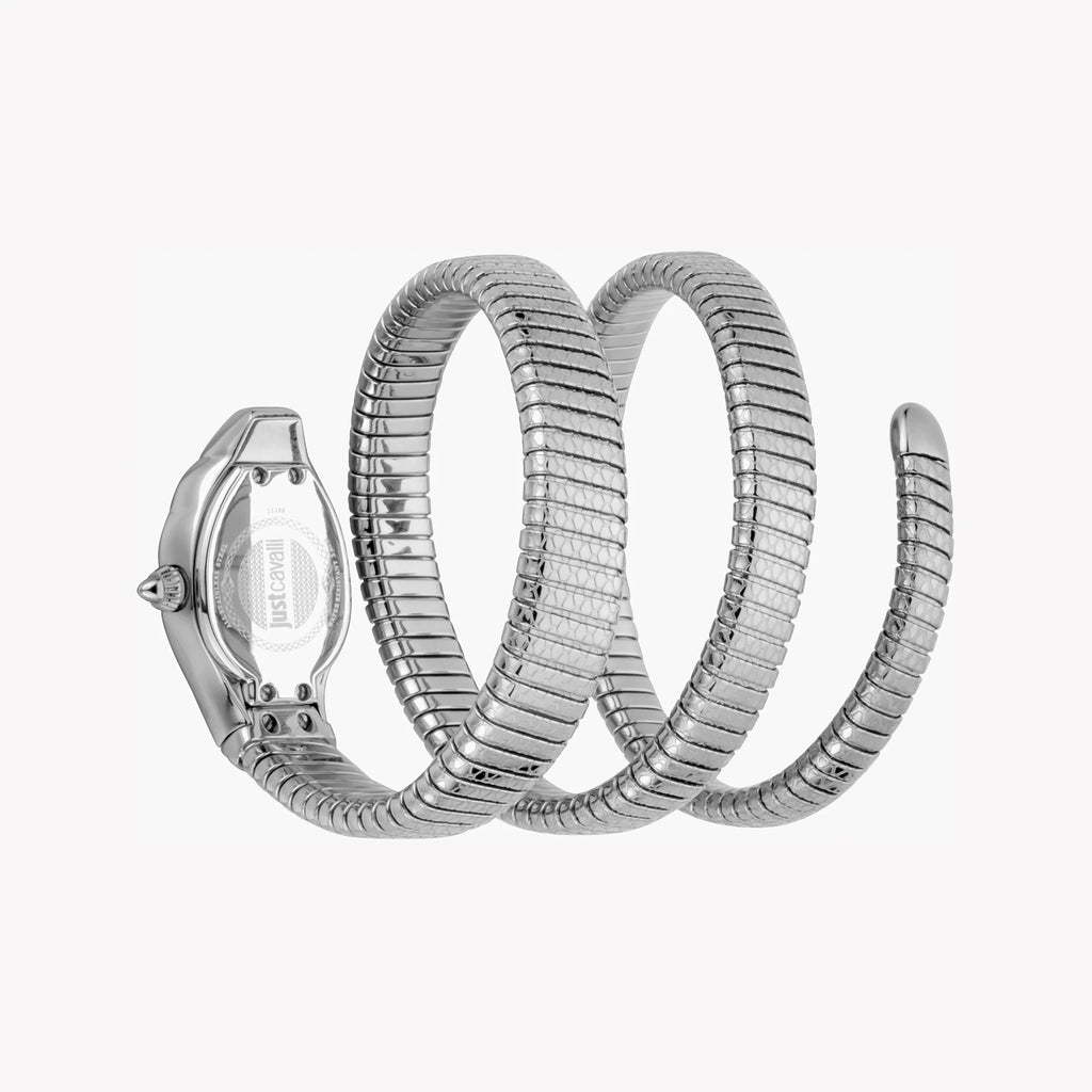 JUST CAVALLI Women's Watch with Silver Stainless Steel Case and Silver Stainless Steel Band-i-Watch-3