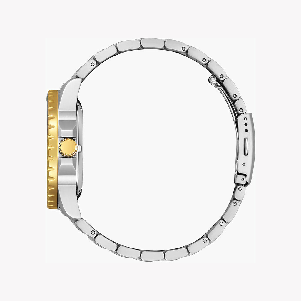 CITIZEN NJ0174-82L - STRIKING BLUE DIAL MEN'S AUTOMATIC WATCH WITH STAINLESS STEEL & GOLD BAND-i-Watch-3