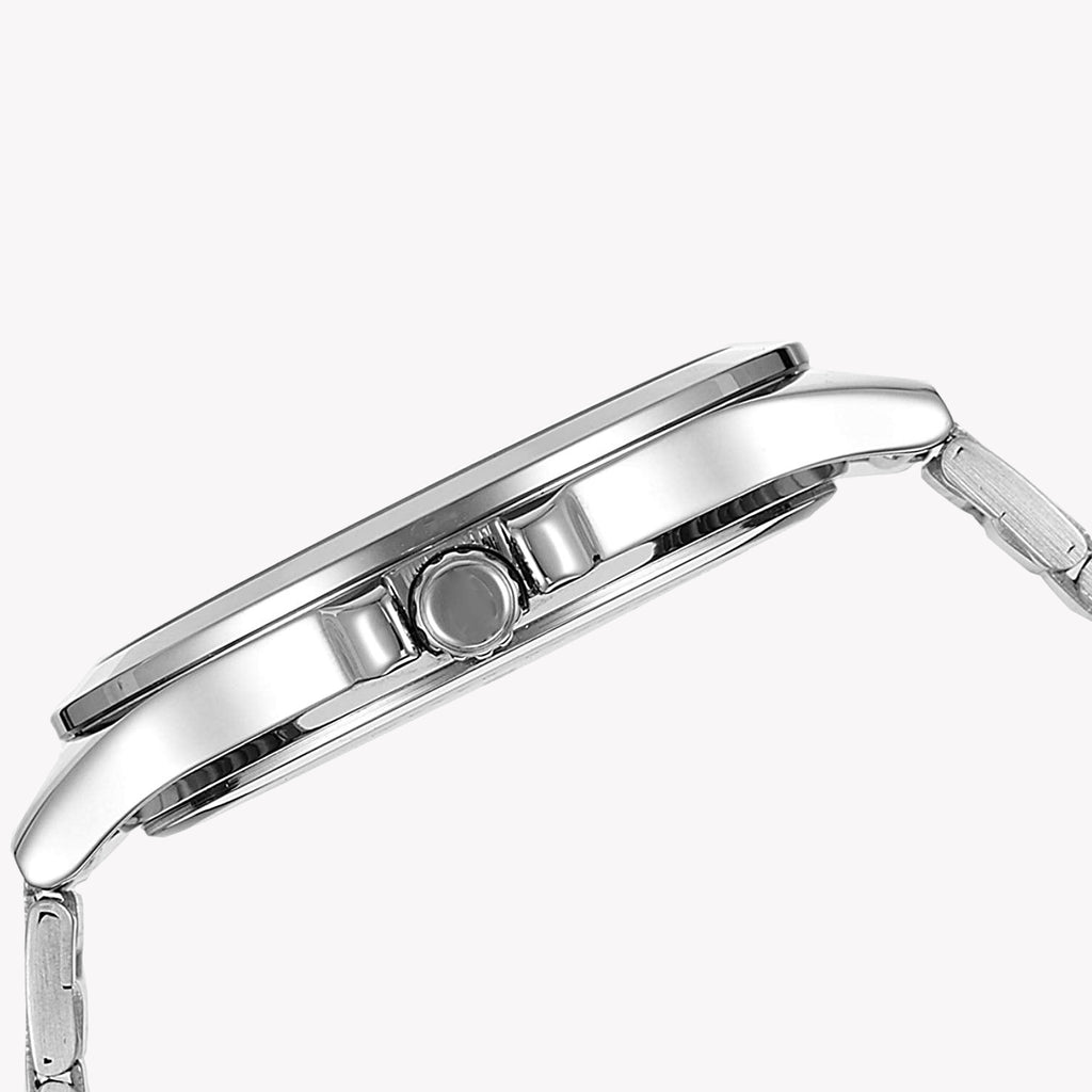 CASIO MTP-V300D-7AUDF - BOLD ELEGANCE MEN'S WATCH WITH SILVER STAINLESS STEEL BAND AND WHITE DIAL-i-Watch-4