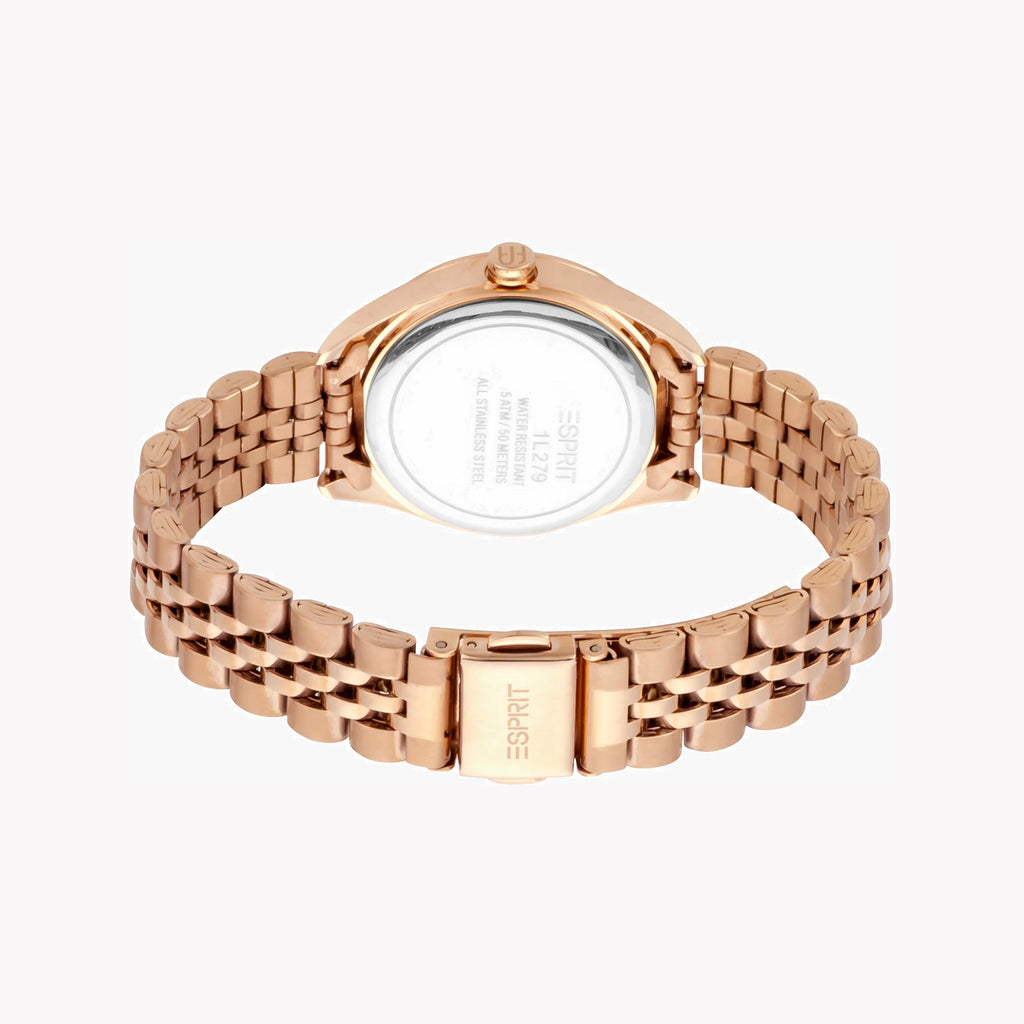 ESPRIT Women's Watch with Rose Gold Stainless Steel Case and Rose Gold Stainless Steel Band-i-Watch-3