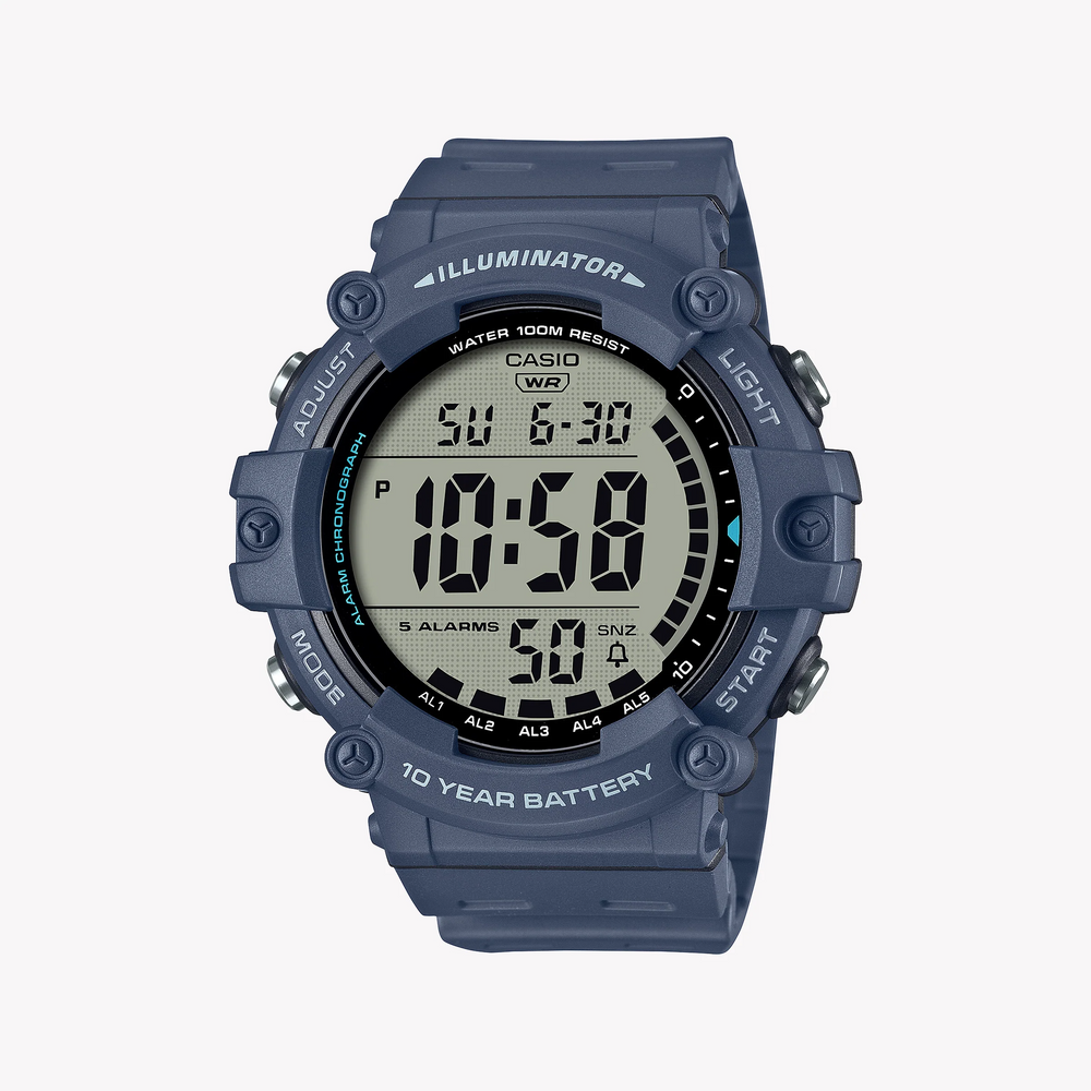 Casio Men's Blue Resin Watch, Sporty Design | Ae-1500wh-2avdf by i-watch