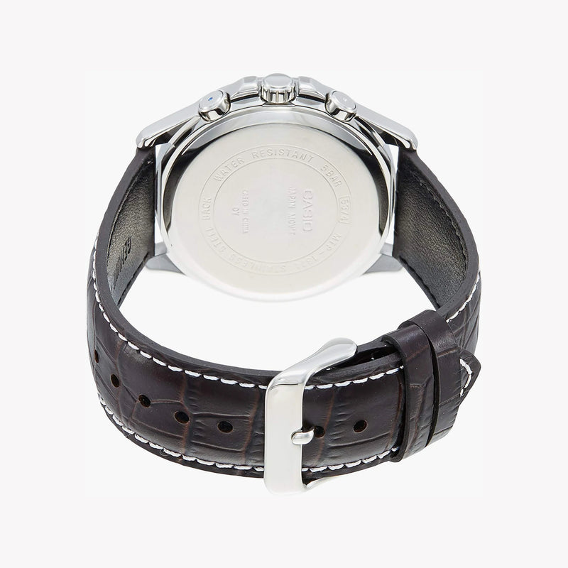 CASIO MTP-1374L-7AVDF - TIMELESS ELEGANCE MEN'S WATCH WITH LEATHER STRAP & MULTIFUNCTIONALITY-i-Watch-2