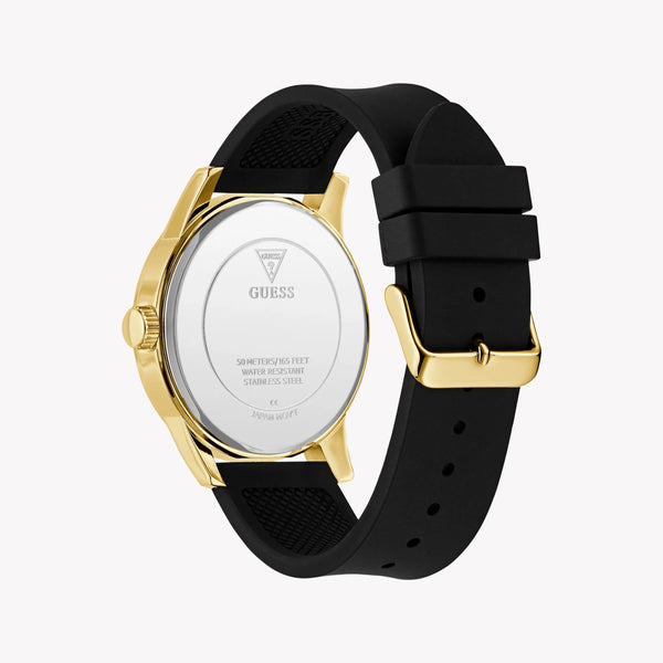 Guess Men's Gold Watch, Black Band | Gw0916g1 by i-watch