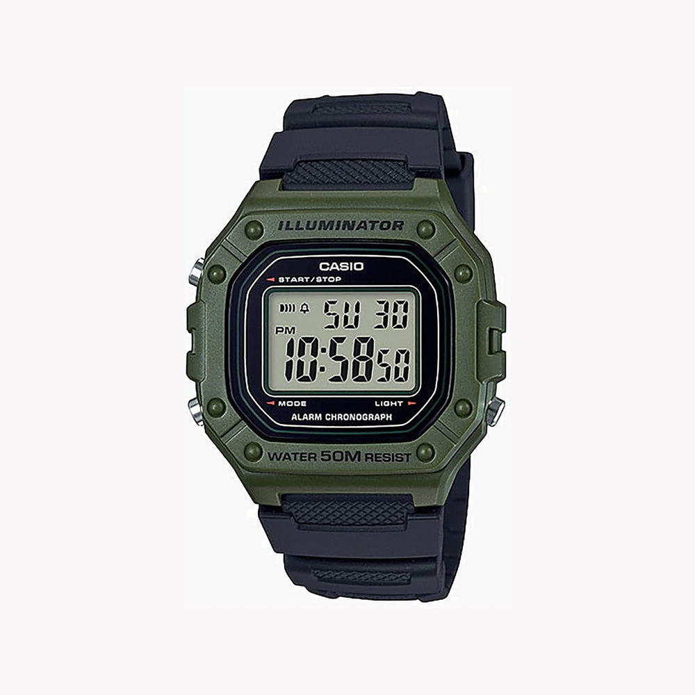 CASIO W-218H-3AVDF MEN'S MULTIFUNCTIONAL RESILIENT TIMEPIECE - ELEGANT ADVENTURER'S COMPANION-i-Watch-5