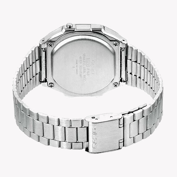 Casio Men's Resin Watch, Silver Metal Strap | A168wa-1wdf by i-watch