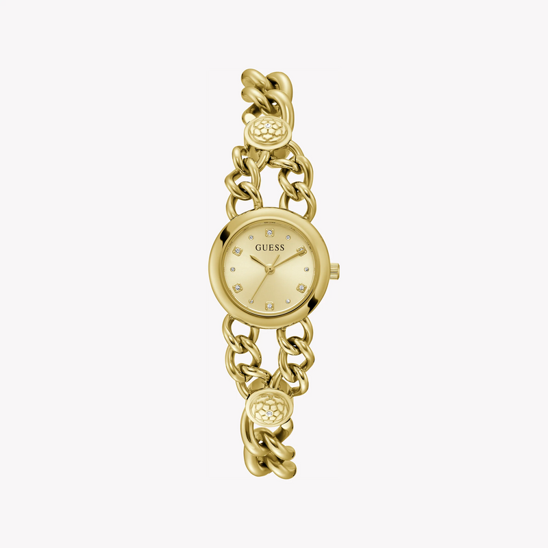 Guess Women's Gold Stainless Steel Watch, Champagne Dial | Gw0758l2 by i-watch
