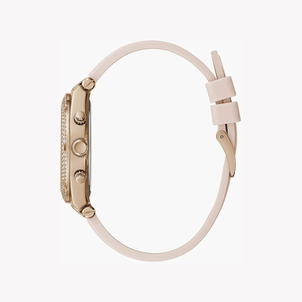 Guess Women's Rose Gold Watch, Pink Silicone Band | Gw0407l3 by i-watch