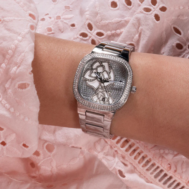 Guess Watches Women's Silver Stainless Steel, Silver Dial | Gw0544l1 by i-watch
