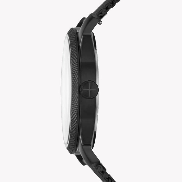 Fossil Men's Black Stainless Steel, Blue Dial | Fs5694 by i-watch