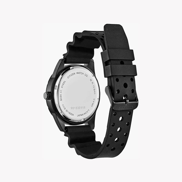 Citizen Men's Black Urethane Watch, Stainless Steel Case | Bi1045-13e by i-watch