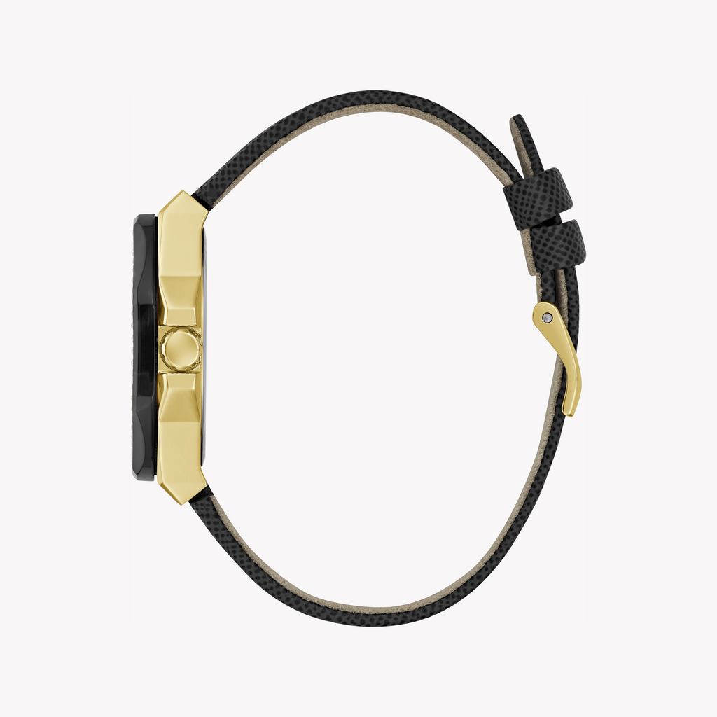 GUESS GW0753L4 GOLD CHARM - SOPHISTICATED WOMEN'S WATCH with Black Leather Band and Striking Dial-i-Watch-2