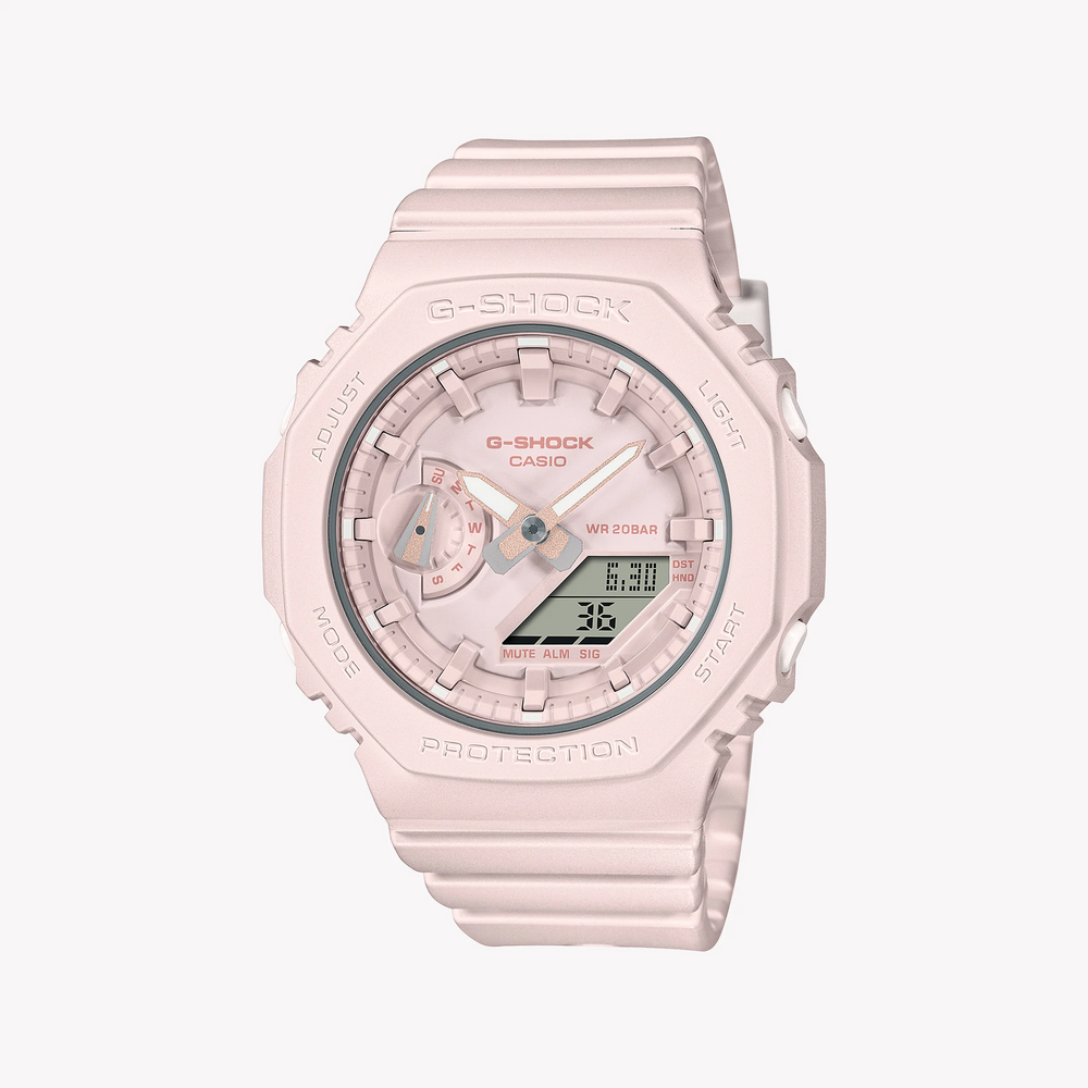 G-Shock Women's Pink Resin Watch, Digital Dial | Gma-S2100ba-4adr by i-watch