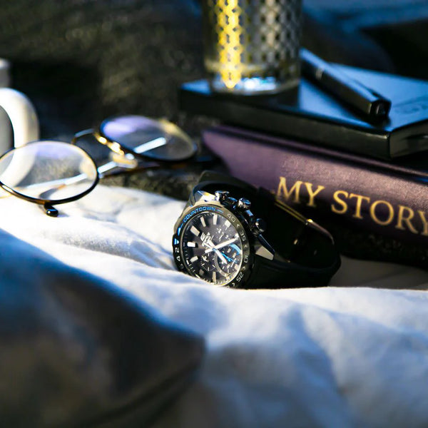Casio Edifice Efs-S550pb-1avudf - Sporty Adventurer Chronograph Men's Watch With Black Dial & Resin Band by i-watch