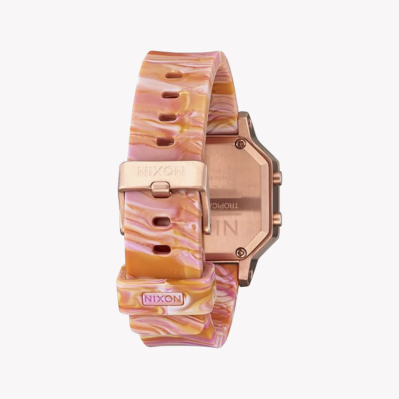 Nixon Unisex Pink Rubber Watch, Plastic Case | A1211-5069 by i-watch