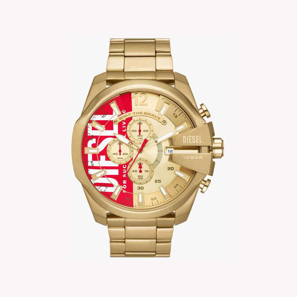 DIESEL DZ4642 BOLD BRILLIANCE - STRIKING GOLD TIMEPIECE FOR MEN'S STYLE & ADVENTURE