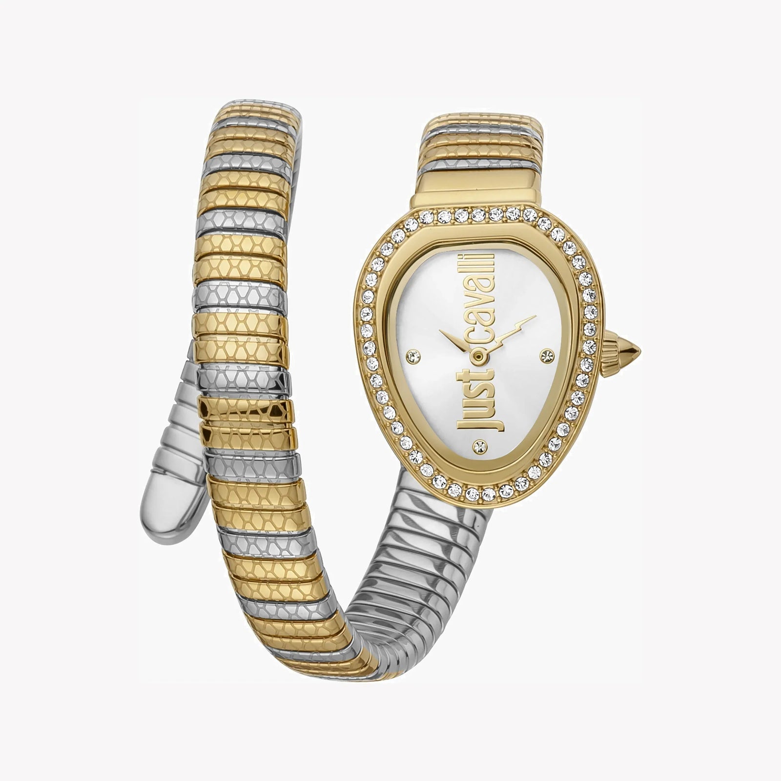 Just Cavalli Women's Silver & Gold Watch, Silver Dial | Jc1l167m0055 by i-watch