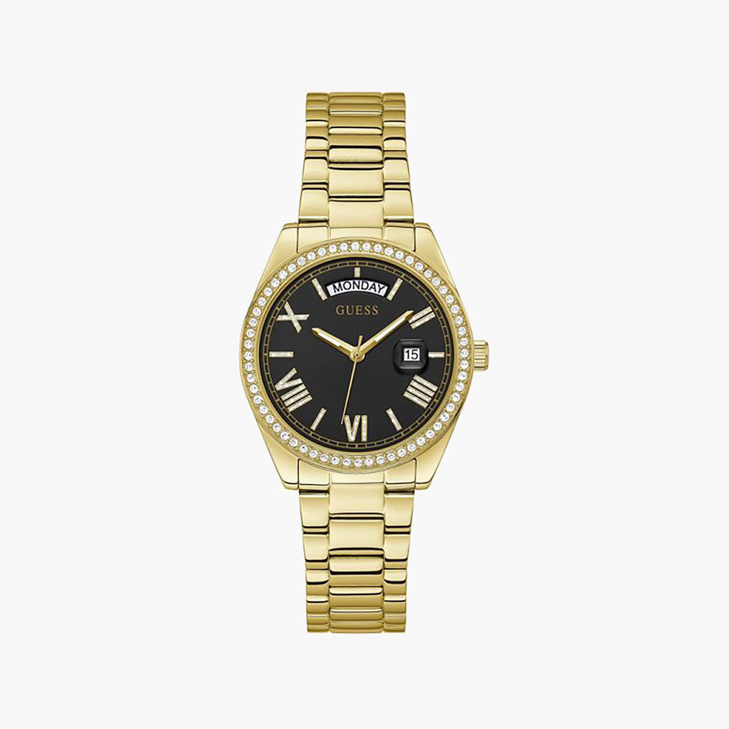 GUESS WATCHES GW0307L2 - ELEGANT GOLD & BLACK TIMEPIECE-i-Watch