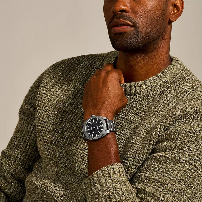 Fossil Men's Black Stainless Steel Watch, Black Dial | Fs5970 by i-watch