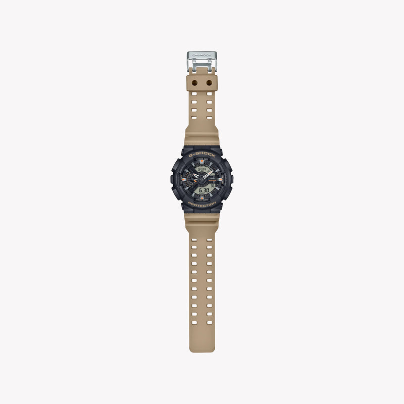 Casio Men's Resin Watch, Black/Orange | Ga-110tu-1a5e by i-watch