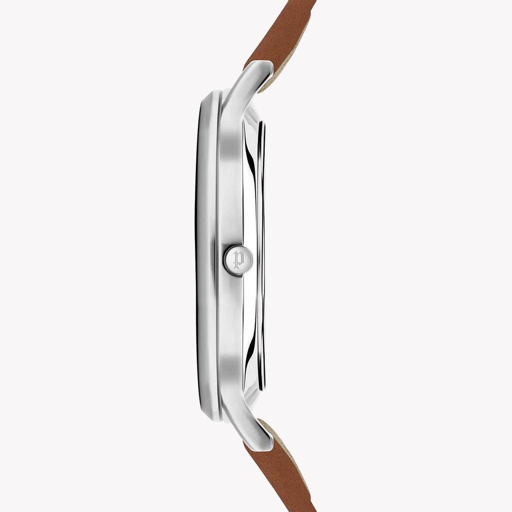 POLICE PL.16023JS_13 ELEGANTLY VERSATILE - MEN'S TIMEPIECE WITH SILVER CASE & BROWN LEATHER STRAP-i-Watch-2