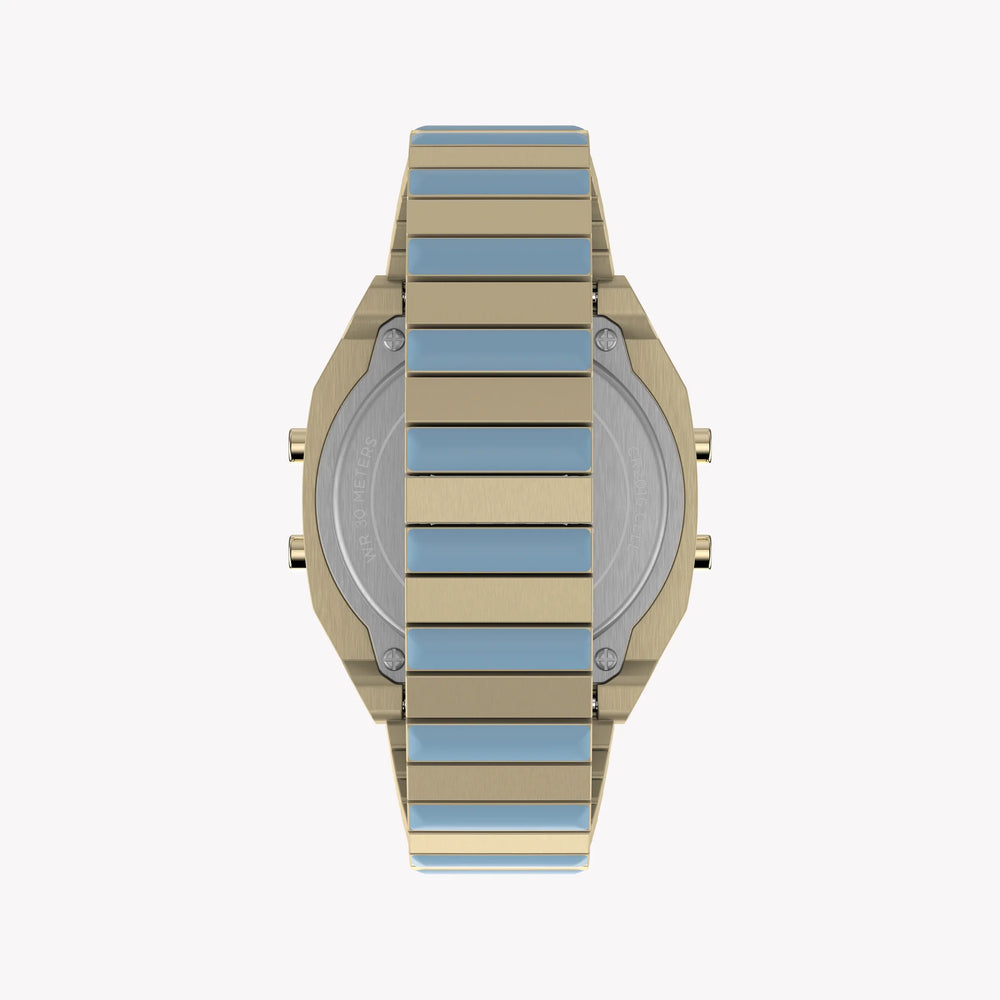 Timex Unisex Gold-Tone Watch, Blue Accents | Tw2w40800 by i-watch