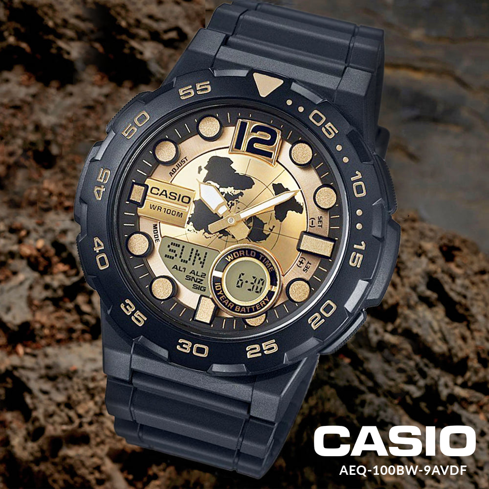 CASIO AEQ-100BW-9AVDF ADVENTURE READY - RUGGED SPORTY MEN'S WATCH WITH BLACK RESIN BAND-i-Watch-5
