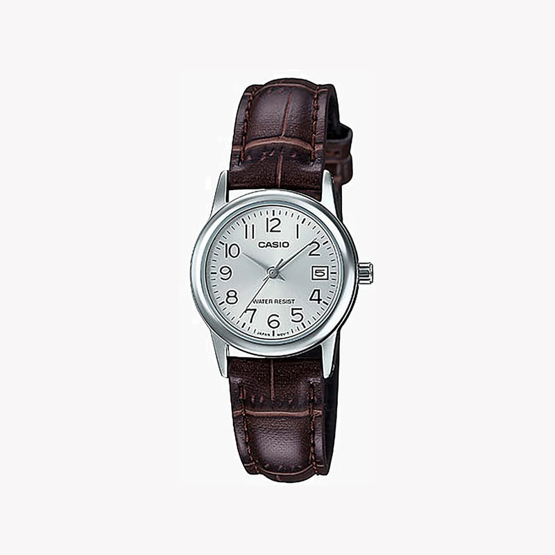Casio Ltp-V002l-7b2udf Elegant Timepiece - Stylish Women's Watch With Leather Band And Date Display by i-watch