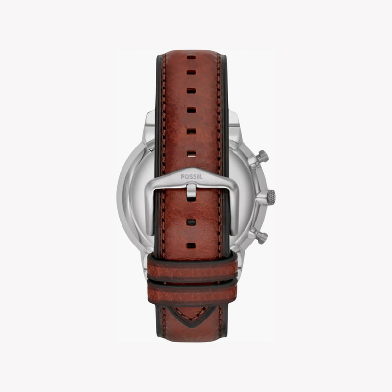 Fossil Men's Silver Stainless Steel, Brown Leather | Fs5982 by i-watch
