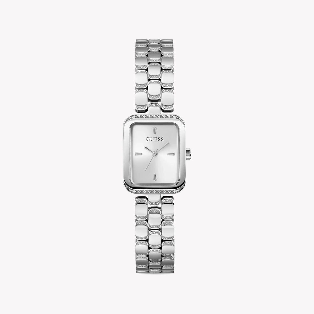 Guess Women's Silver Stainless Steel Watch, Silver Dial | Gw0865l1 by i-watch