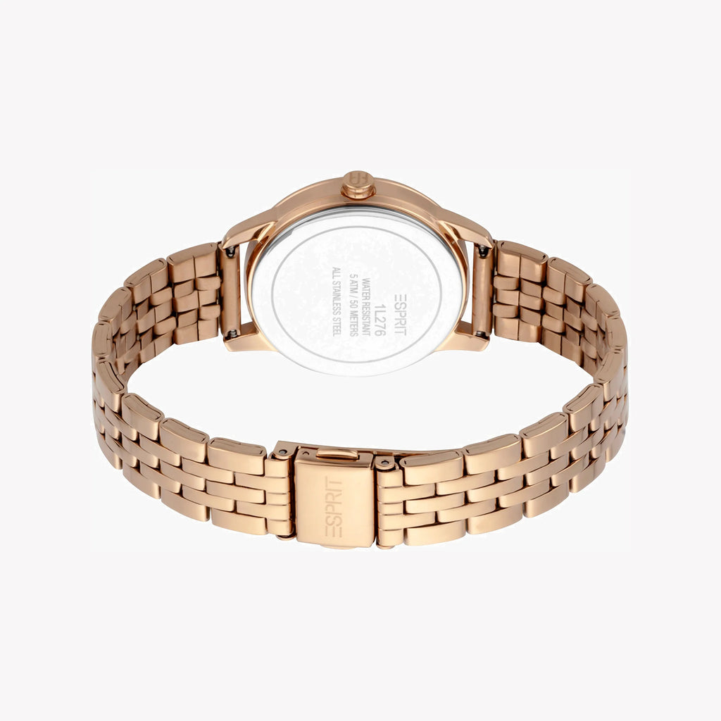ESPRIT Women's Watch with Rose Gold Stainless Steel Case and Rose Gold Stainless Steel Band-i-Watch-3