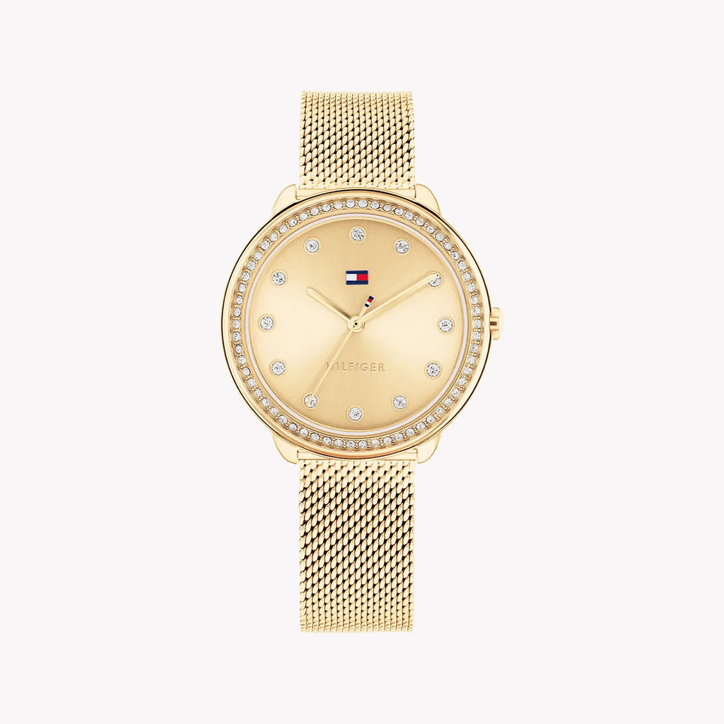 TOMMY HILFIGER 1692138 LUXE GOLD - ELEGANT WOMEN'S TIMEPIECE with Stainless Steel Band