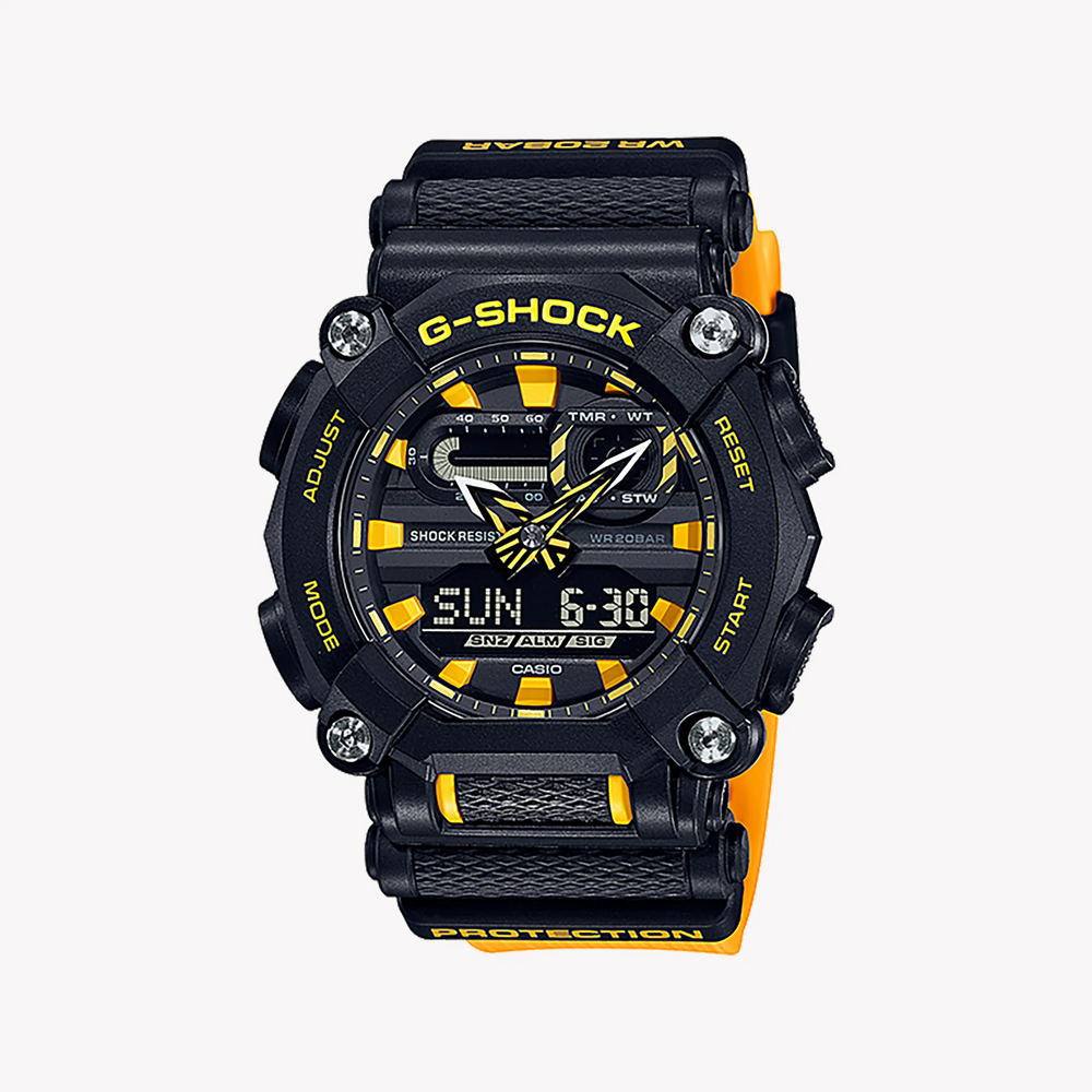 G-Shock Men's Black Resin Watch, Analog-Digital | Ga-900a-1a9dr by i-watch