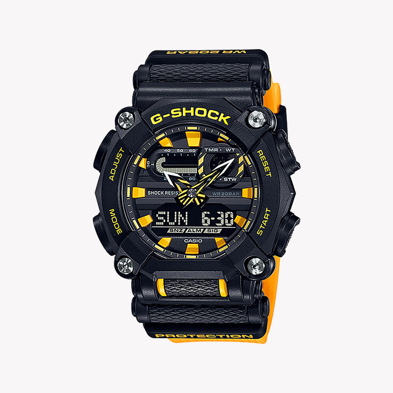 G-Shock Men's Black Resin Watch, Analog-Digital | Ga-900a-1a9dr by i-watch