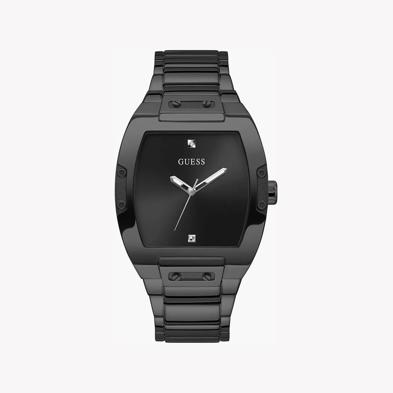 Guess Men's Black Stainless Steel Watch, Black Dial | Gw0387g3 by i-watch