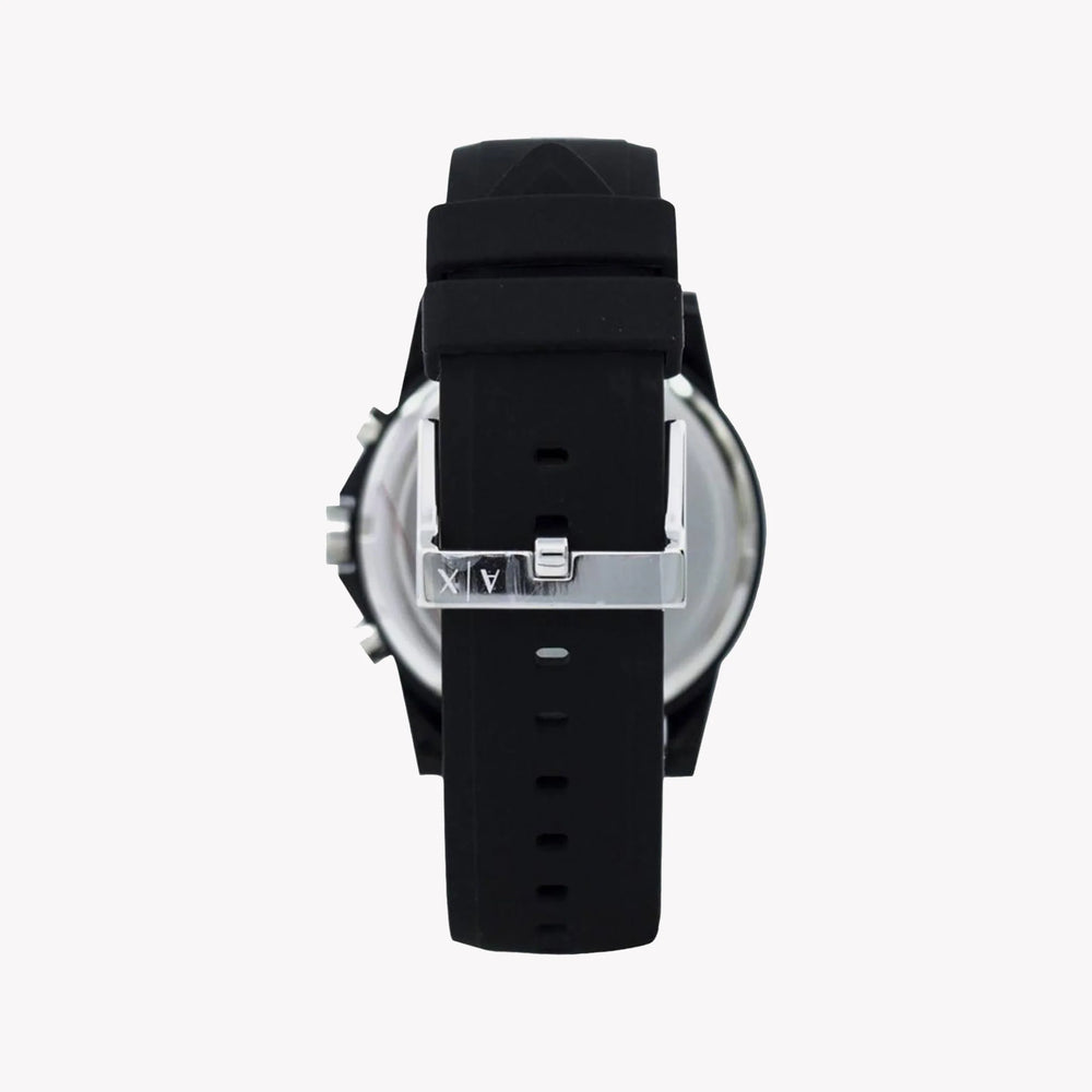 ARMANI EXCHANGE AX1326 BOLD MODERN TIMEPIECE - BLACK STAINLESS STEEL WITH SILICONE BAND-i-Watch-3