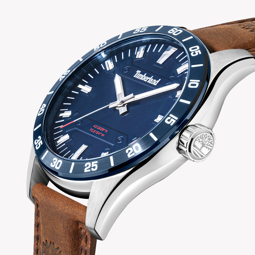 TIMBERLAND TDWGA2201204 RUGGED ADVENTURER - MEN'S BLUE & BROWN OUTDOOR WATCH-i-Watch-3