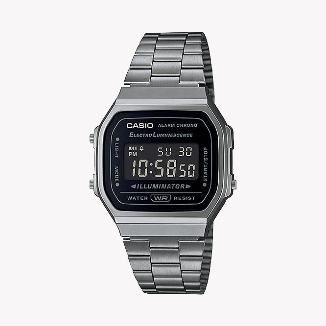CASIO A168WGG-1BDF SPORTY STYLISH TIMEPIECE - VERSATILE BLACK DIGITAL WATCH-i-Watch-6