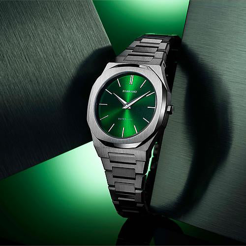 D1 Milano Women's Silver Watch, Dark Green Dial | D1-UTBL11 by i-watch