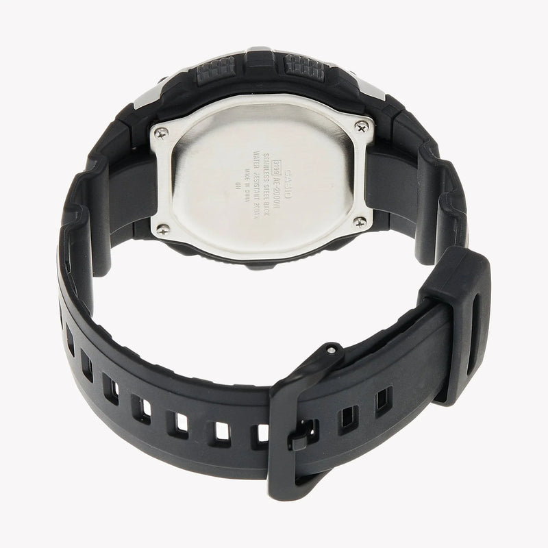Casio Men's Silver Resin Watch, Black Band | Ae-2000w-1avdf by i-watch