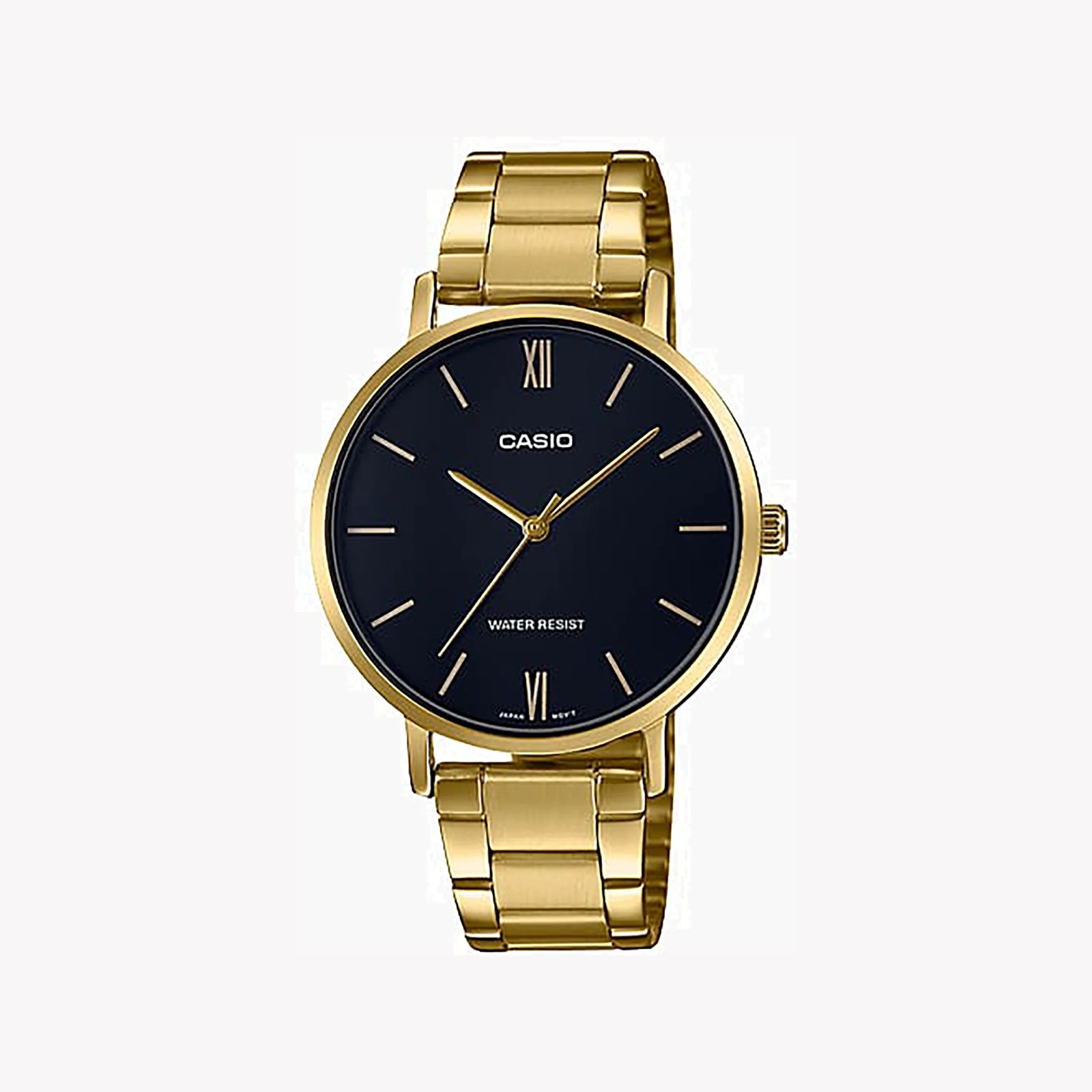 Casio Women's Gold Watch, Black Dial | Ltp-Vt01g-1b by i-watch