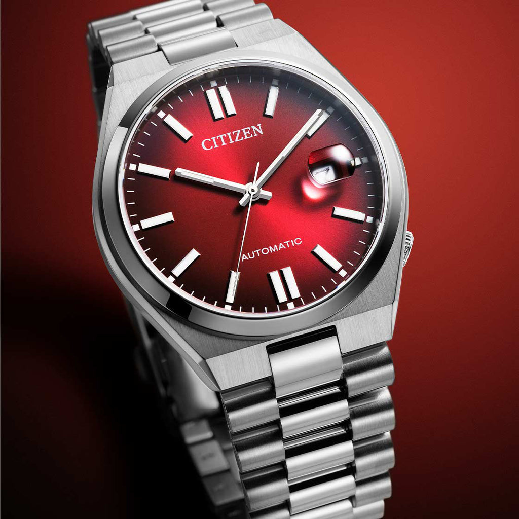 CITIZEN NJ0150-56W - DYNAMIC PRECISION MEN'S AUTOMATIC WATCH WITH STYLISH RED DIAL-i-Watch-5
